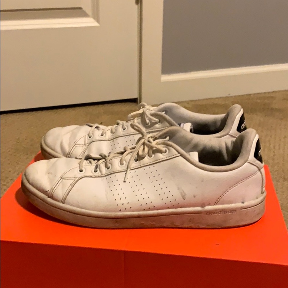 white adidas